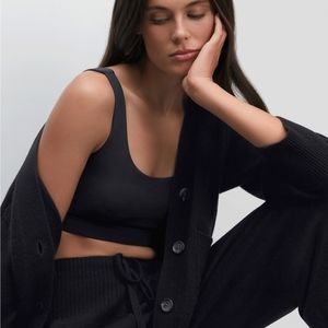 Calme by Johnny Was Black Endurance Scoop Sports Bra